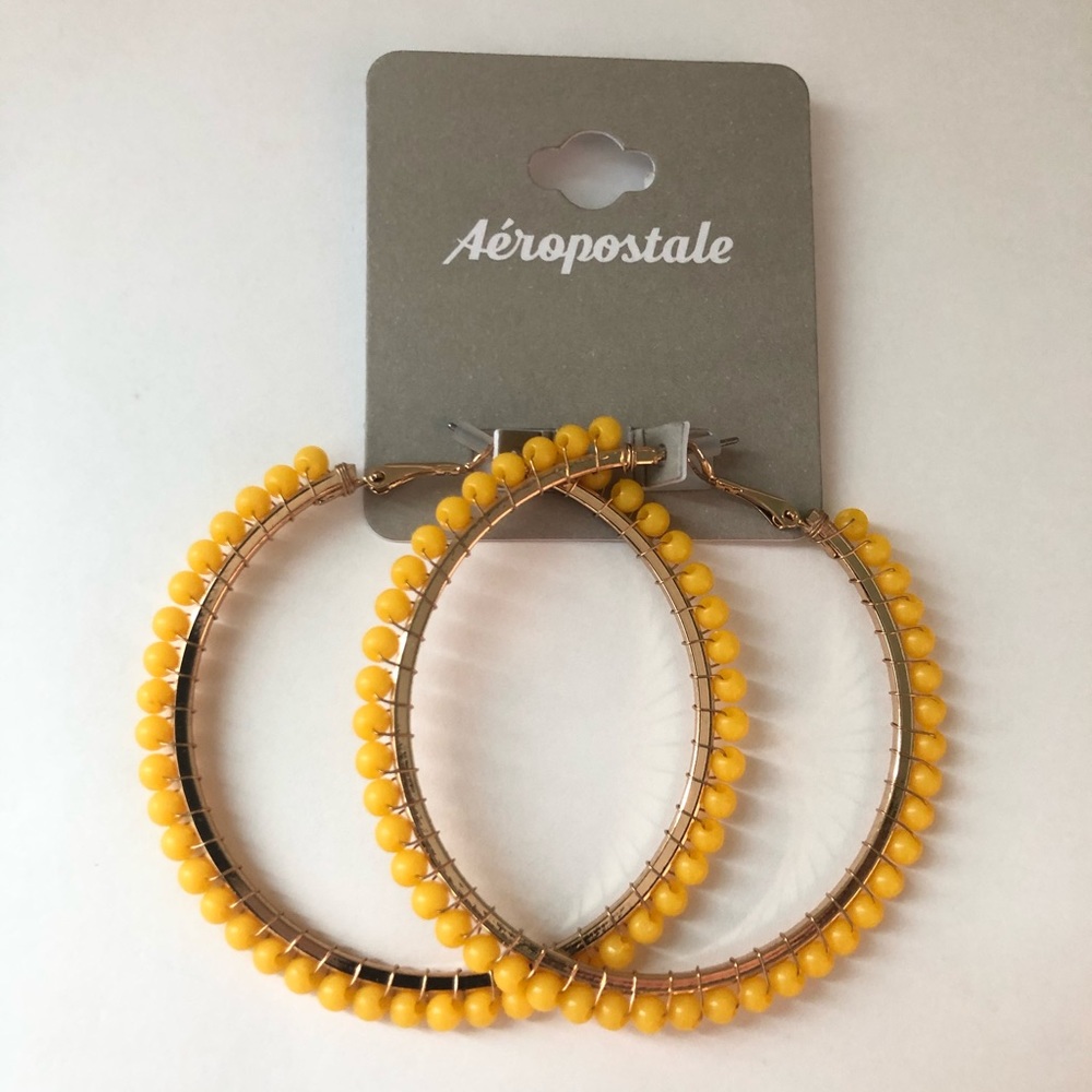 Aéropostale Earring Hoops Yellow